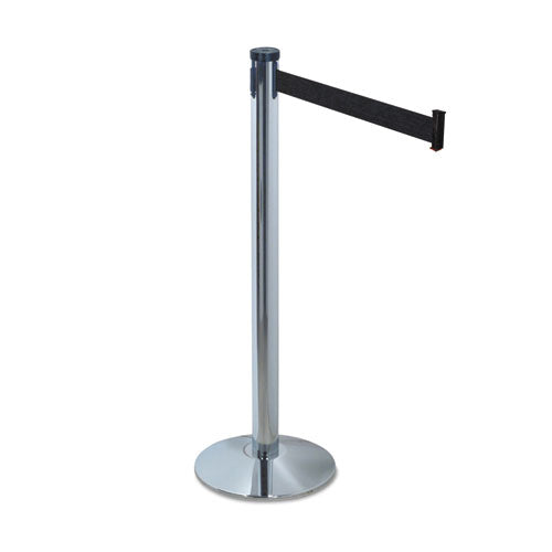 Adjusta-tape Crowd Control Posts Only, Steel, 40" High, Black, 2/box