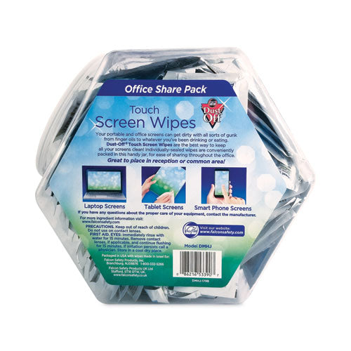 Touch Screen Wipes, 5 X 6, Citrus, 200 Individual Foil Packets In An Easy Grab Jar