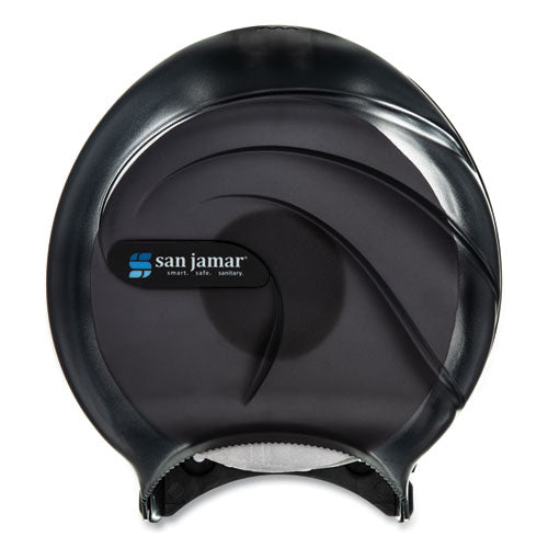 Single 9" Jumbo Tissue Dispenser, Oceans, 10.25 X 5.63 X 12, Transparent Black Pearl