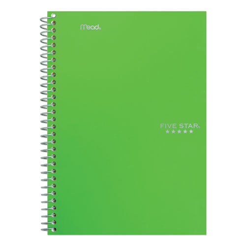 Wirebound Notebook With Two Pockets, 2-subject, Medium/college Rule, Randomly Assorted Cover Color, (100) 9.5 X 6 Sheets