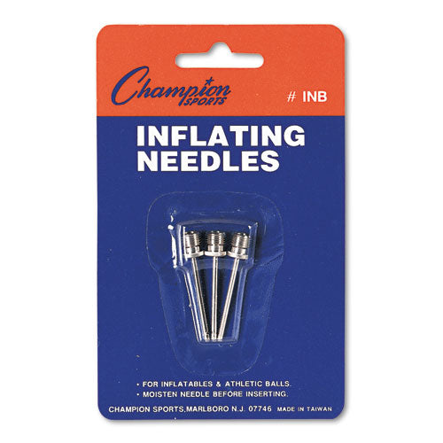 Nickel-plated Inflating Needles For Electric Inflating Pump, 3/pack
