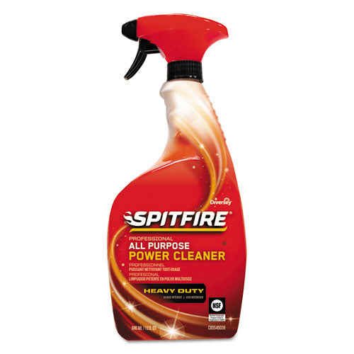 Spitfire All Purpose Power Cleaner, Liquid, 32 Oz Spray Bottle, 4/carton