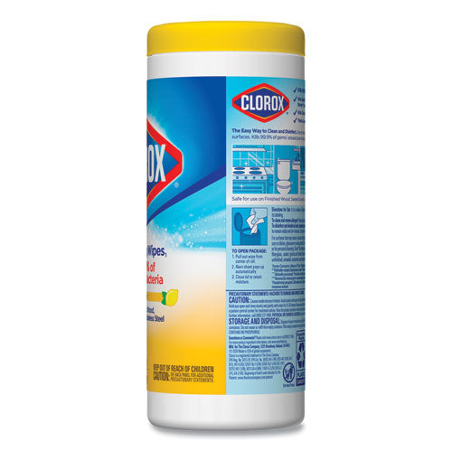 Disinfecting Wipes, 7 X 8, Crisp Lemon, 35/canister