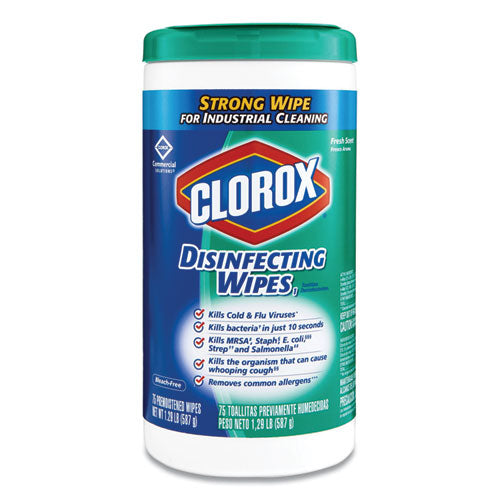 Disinfecting Wipes, 7 X 8, Crisp Lemon, 35/canister