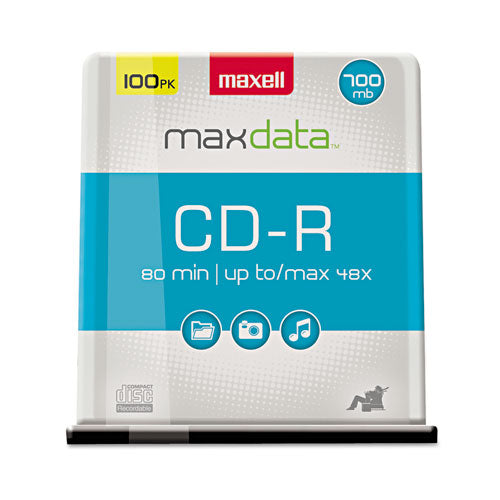 Cd-r Recordable Disc, 700 Mb/80 Min, 48x, Slim Jewel Case, Silver, 10/pack
