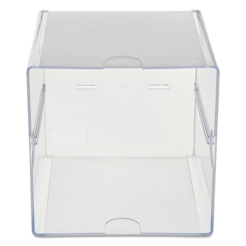 Stackable Cube Organizer, 1 Compartment, 6 X 6 X 6, Plastic, Clear