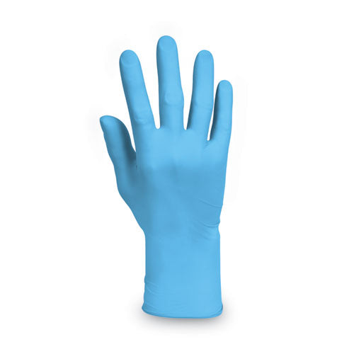 G10 Comfort Plus Blue Nitrile Gloves, Light Blue, Large, 100/box
