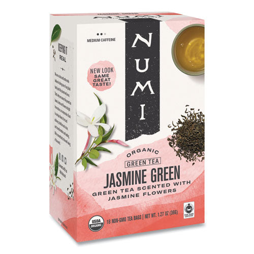 Organic Teas And Teasans, 1.27 Oz, Jasmine Green, 18/box