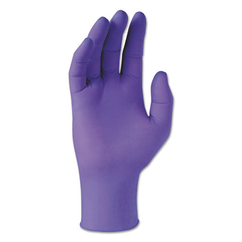 Purple Nitrile Exam Gloves, 242 Mm Length, Large, Purple, 100/box