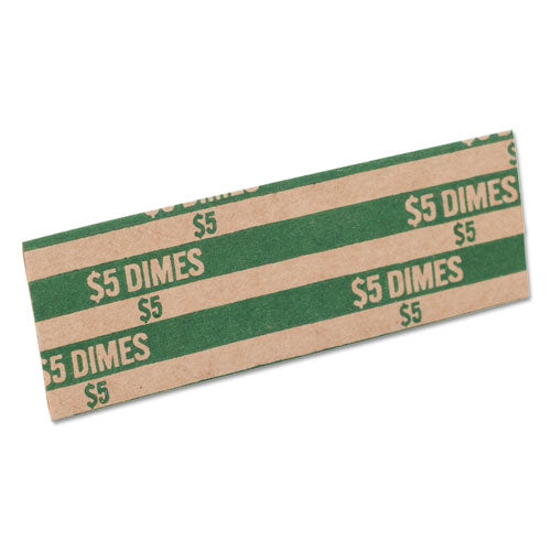 Flat Coin Wrappers, Dimes, $5, 1000 Wrappers/box