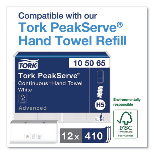Peakserve Continuous Hand Towel Dispenser, 14.57 X 3.98 X 28.74, Black