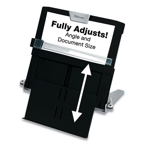Professional Series Document Holder, 250 Sheet Capacity, Plastic, Black