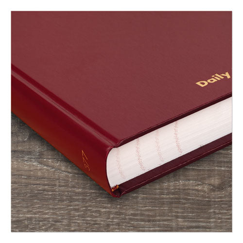 Standard Diary Daily Journal, 2023 Edition, Wide/legal Rule, Red Cover, (210) 12 X 7.75 Sheets