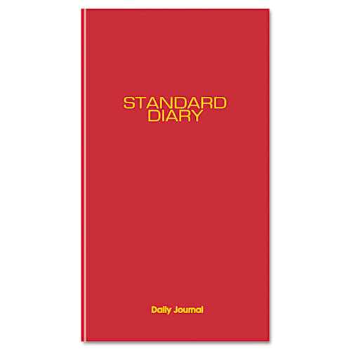 Standard Diary Daily Journal, 2023 Edition, Wide/legal Rule, Red Cover, (210) 12 X 7.75 Sheets