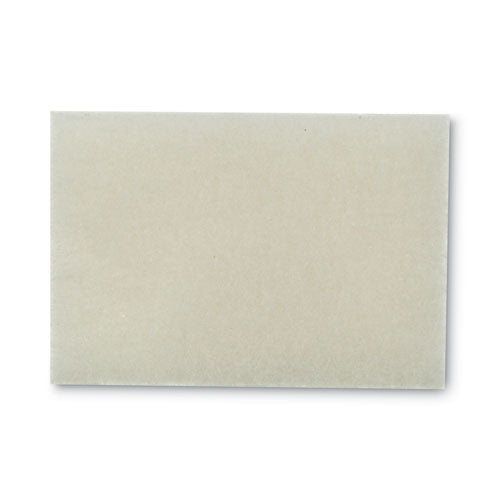 Light Duty Scrubbing Pad 9030, 3.5 X 5, White, 40/carton