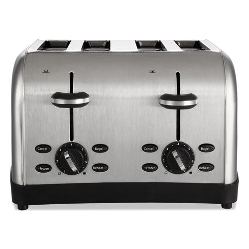 Extra Wide Slot Toaster, 2-slice, 7.5 X 11 X 8, Stainless Steel