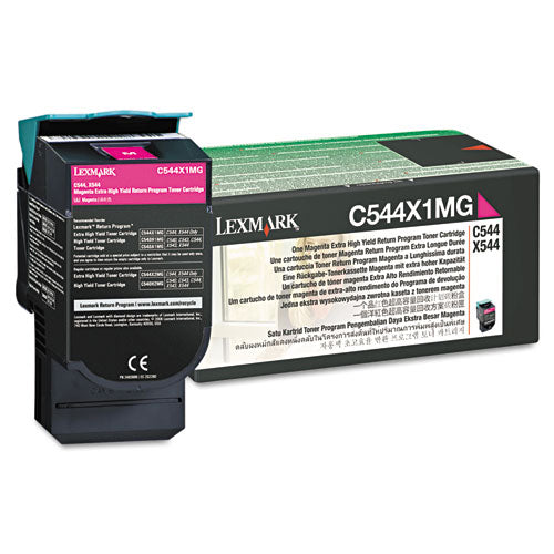 C544x1cg Return Program Extra High-yield Toner, 4,000 Page-yield, Cyan