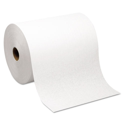 Hardwound Paper Towel Roll, Nonperforated, 1-ply, 9" X 400 Ft, White, 6 Rolls/carton