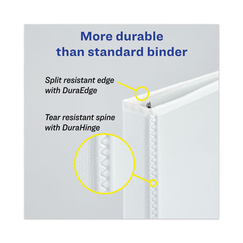 Avery&reg; Heavy-Duty View Pacific Blue 4" Binder (79814) - Avery&reg; Heavy-Duty View 3 Ring Binder, 4" One Touch EZD&reg; Rings, 4.5" Spine, 1 Pacific Blue Binder (79814)