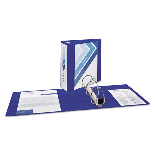 Avery&reg; Heavy-Duty View Pacific Blue 4" Binder (79814) - Avery&reg; Heavy-Duty View 3 Ring Binder, 4" One Touch EZD&reg; Rings, 4.5" Spine, 1 Pacific Blue Binder (79814)