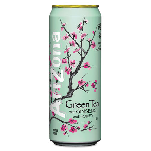 Green Tea With Ginseng And Honey, 16 Oz Can, 24/pack, Ships In 1-3 Business Days
