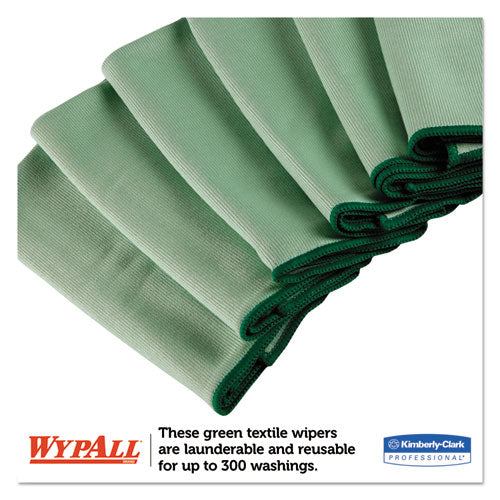 Microfiber Cloths, Reusable, 15.75 X 15.75, Green, 6/pack