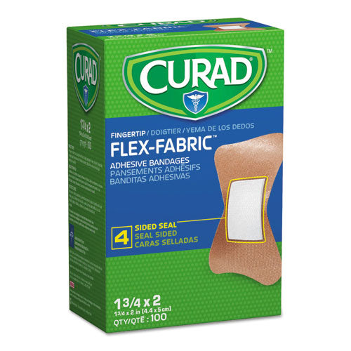 Flex Fabric Bandages, Fingertip, 1.75 X 2, 100/box