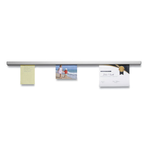 Grip-a-strip Display Rail, 48 X 1.5, Aluminum Finish