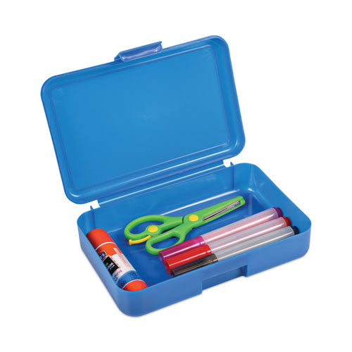 Antimicrobial Pencil Box, 7.97 X 5.43 X 2.02, Blue