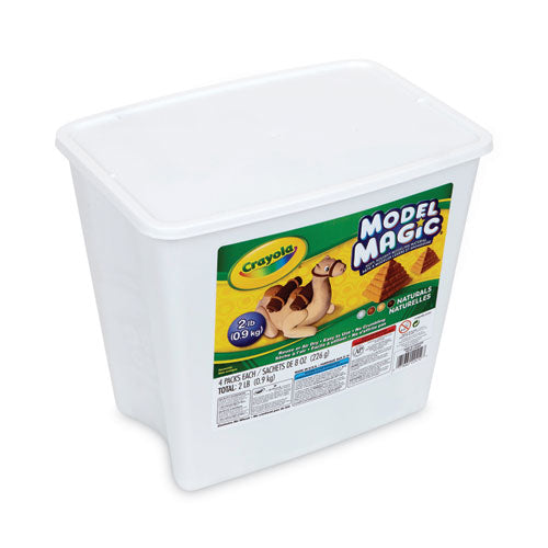 Model Magic Modeling Compound, 8 Oz Packs, 4 Packs, Assorted Natural Colors, 2 Lbs