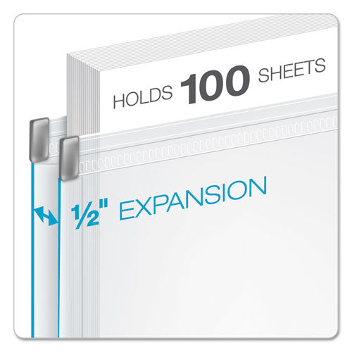 Expanding Zipper Binder Pockets, 8.5 X 11, Clear, 3/pack