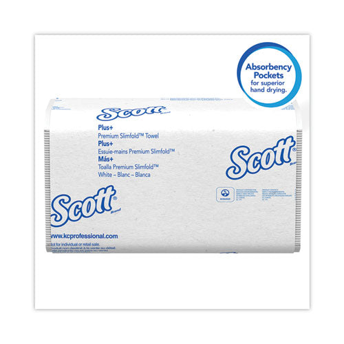 Control Slimfold Towels, 1-ply, 7.5 X 11.6, White, 90/pack, 24 Packs/carton