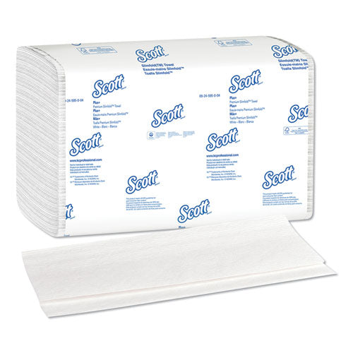 Control Slimfold Towels, 1-ply, 7.5 X 11.6, White, 90/pack, 24 Packs/carton