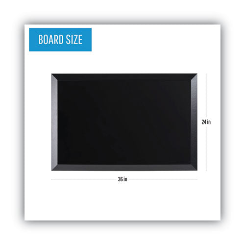 Kamashi Wet-erase Board, 36 X 24, Black Surface, Black Wood Frame