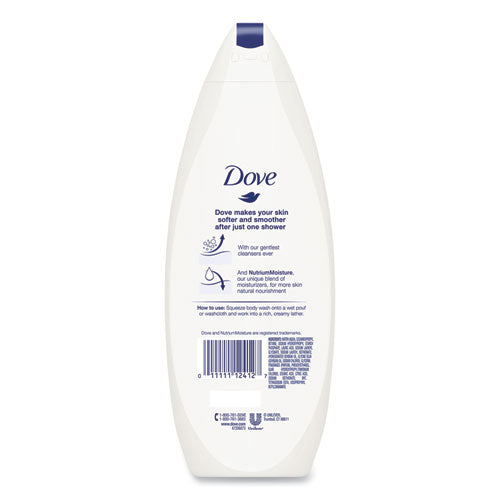 Dove Body Wash Deep Moisture, 12 Oz Bottle, 6/carton
