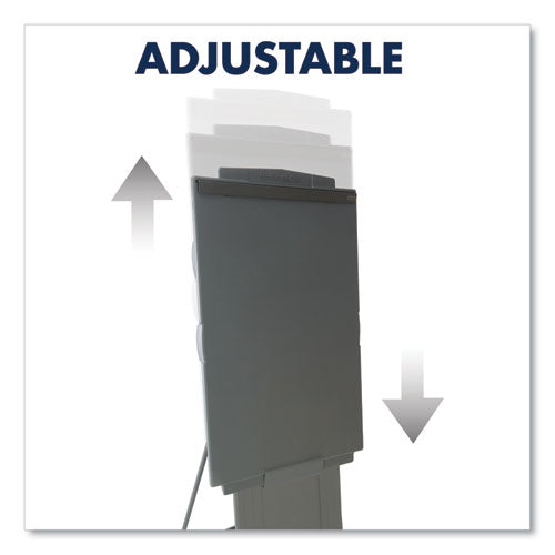 Duramax Portable Presentation Easel, Adjusts 39" To 72" High, Plastic, Gray