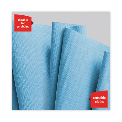 Power Clean X80 Heavy Duty Cloths, Jumbo Roll, 12.4 X 12.2, Blue, 475/roll