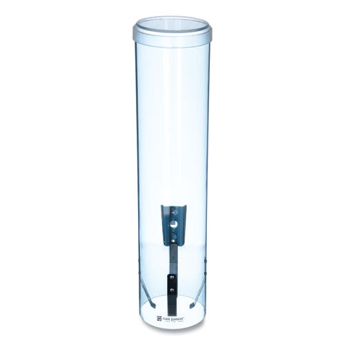 Large Pull-type Water Cup Dispenser, For 12 Oz Cups, Translucent Blue