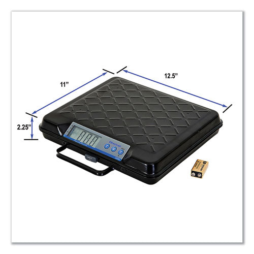 Portable Electronic Utility Bench Scale, 100 Lb Capacity, 12.5 X 10.95 X 2.2  Platform
