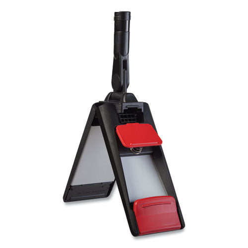 Adaptable Flat Mop Frame, 18.25 X 4, Black/gray/red