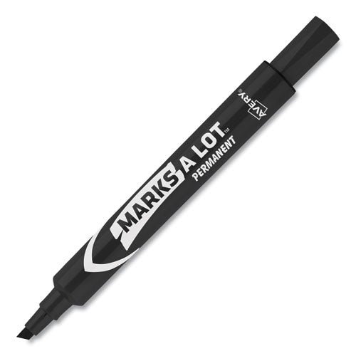 Marks A Lot Large Desk-style Permanent Marker Value Pack, Broad Chisel Tip, Black, 36/pack (98206)