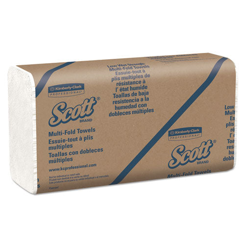 Essential Low Wet Strength Multi-fold Towels, 1-ply, 9.4 X 12.4, White, 175/pack, 25 Packs/carton