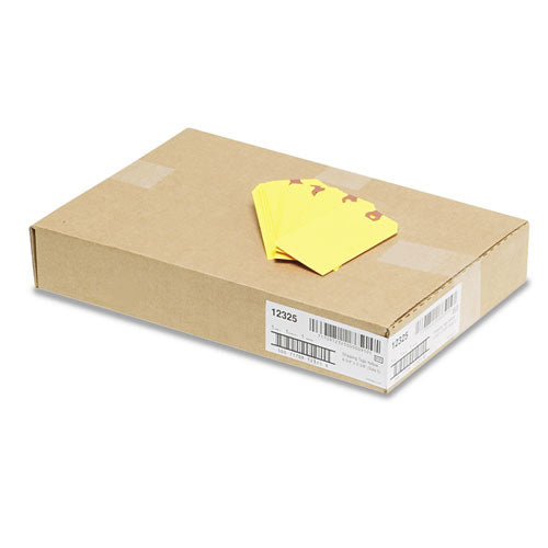 Unstrung Shipping Tags, 11.5 Pt Stock, 4.75 X 2.38, Yellow, 1,000/box
