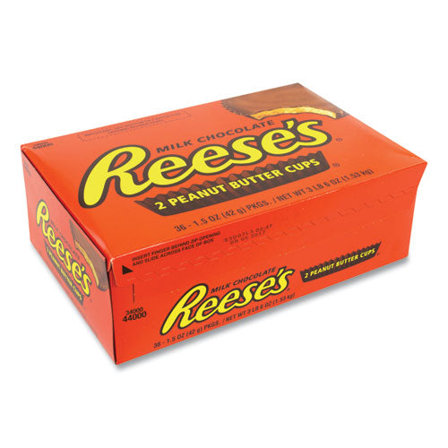 Peanut Butter Cups Bar, Full Size, 1.5 Oz Bar, 2 Cups/bar, 36 Bars/box, Ships In 1-3 Business Days