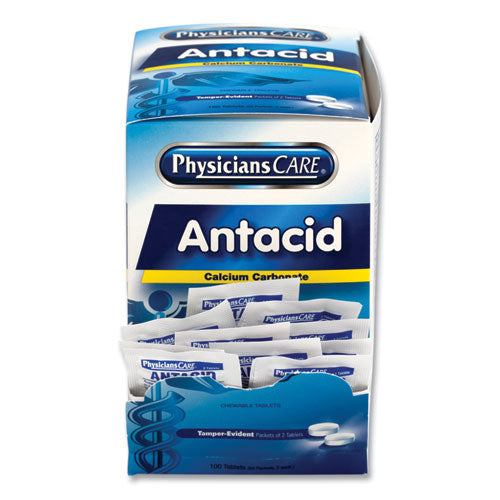 Antacid Calcium Carbonate Medication, Two-pack, 50 Packs/box