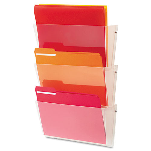 Unbreakable Docupocket Wall File, Letter Size, 14.5" X 3" X 6.5", Smoke