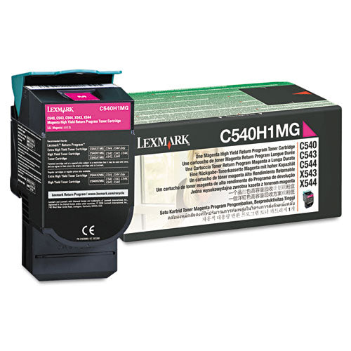 C540a1cg Return Program Toner, 1,000 Page-yield, Cyan