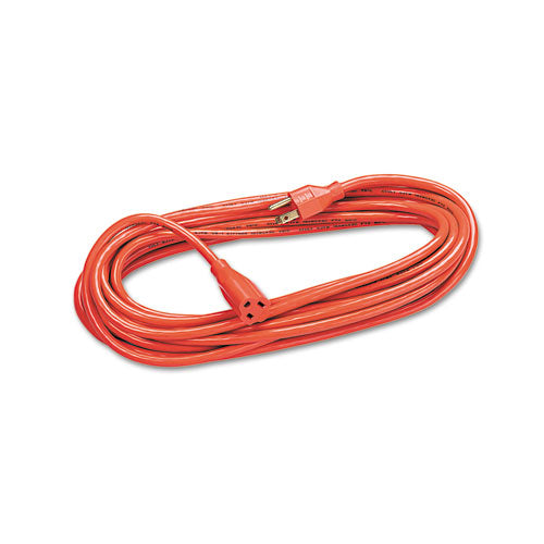 Indoor/outdoor Heavy-duty 3-prong Plug Extension Cord, 50 Ft, 13 A, Orange