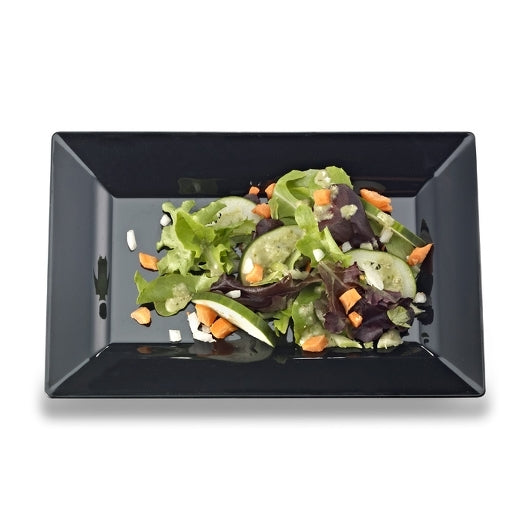 Huhtamaki Chinet Black Heavyweight Plastic 3 Compartment Plate 10 -  500/Case