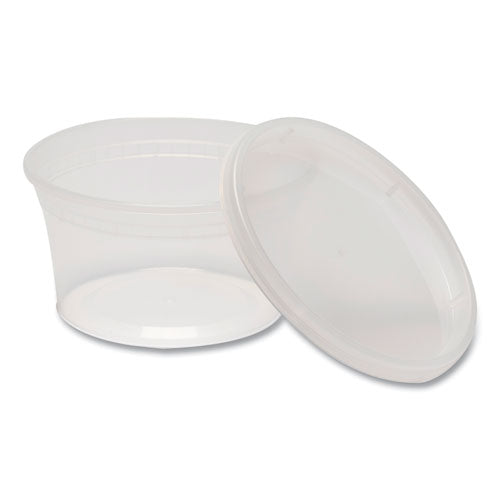 Plastic Deli Containers, 12 Oz, Clear, Plastic, 240/carton